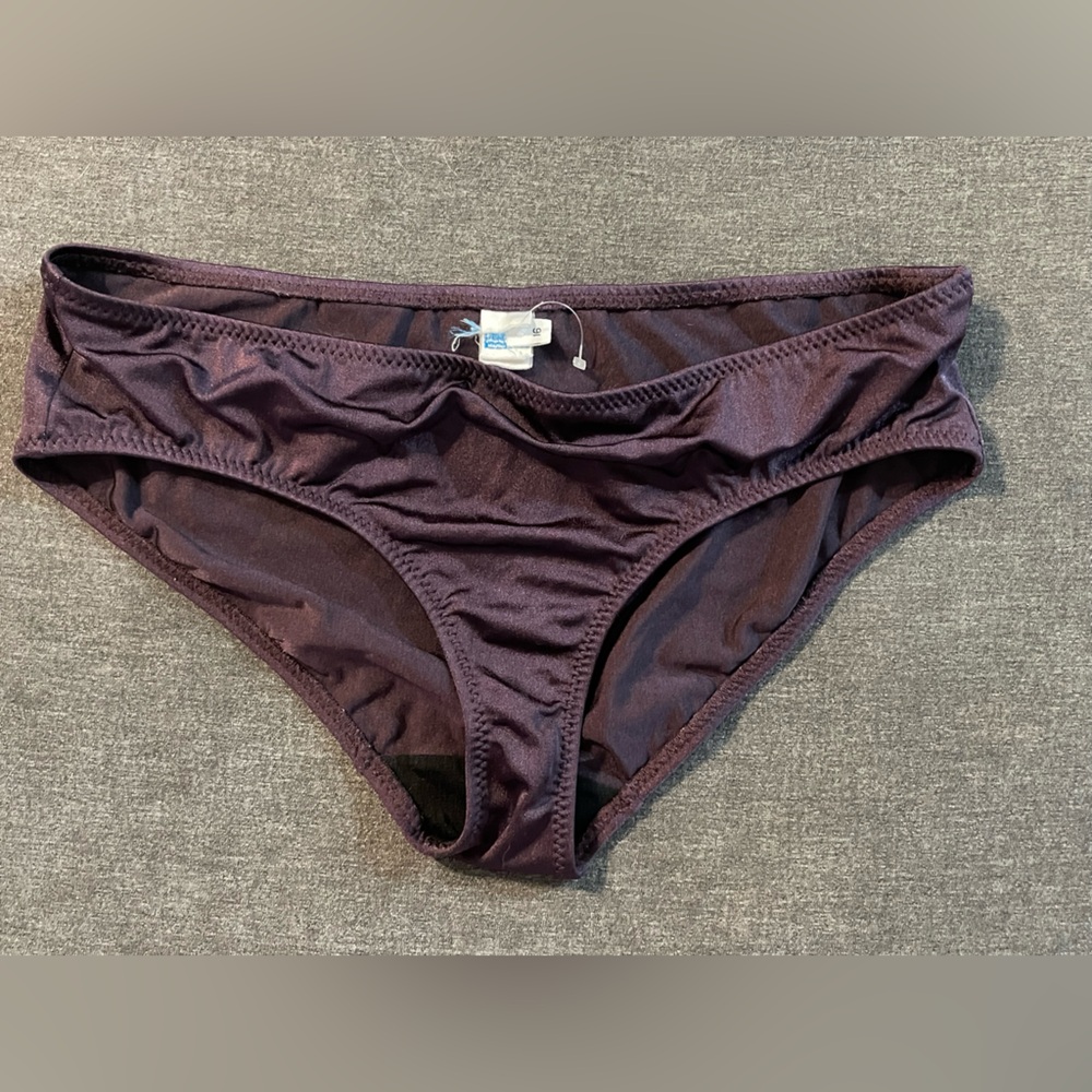 Malia Mills Women's Purple Bikini Bottom (Cut Tag) Sz 16